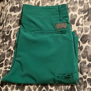 Two pairs of boys Volcom board shorts size 27